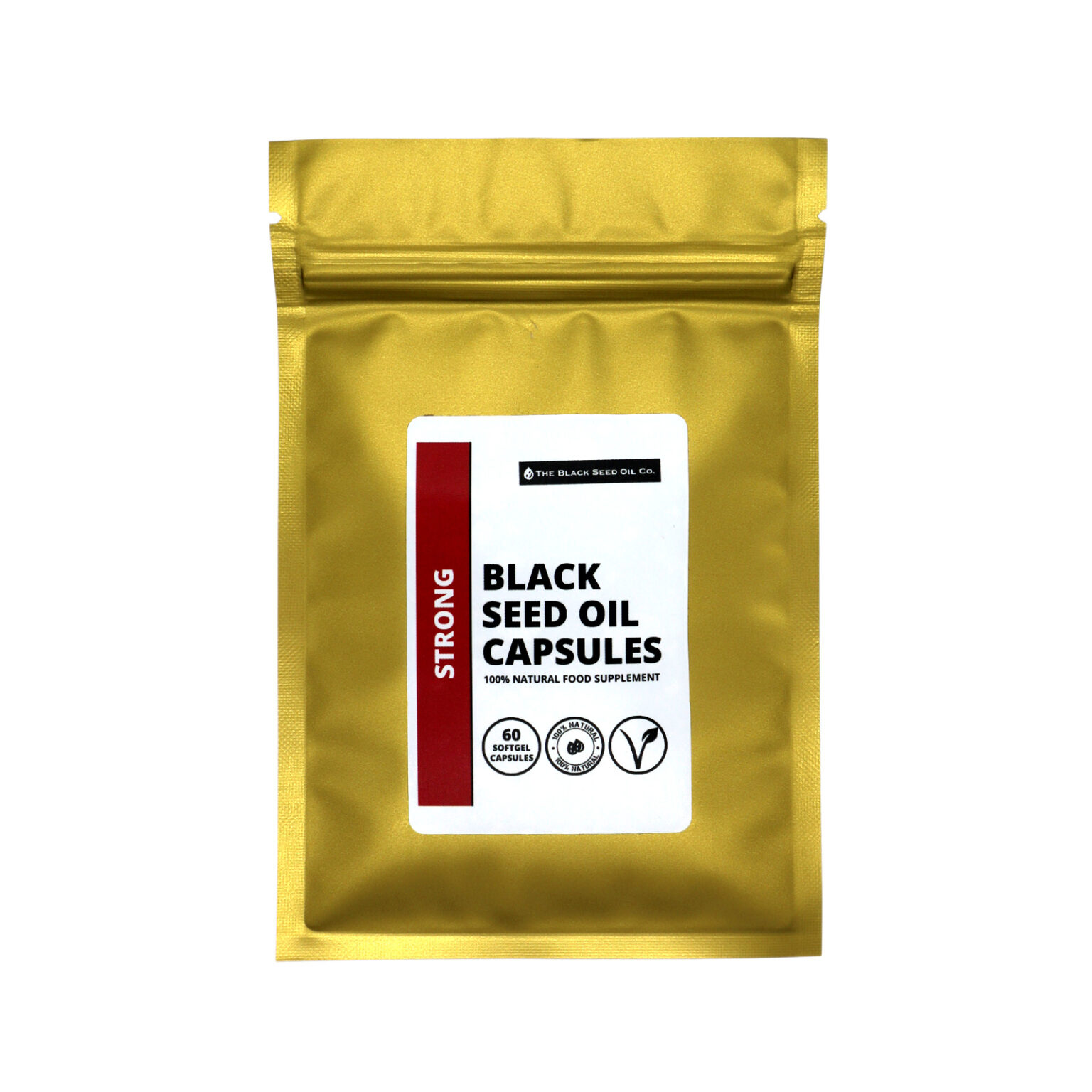 Strong Black Seed Oil Capsules (Vegan) Refill Pack The Black Seed