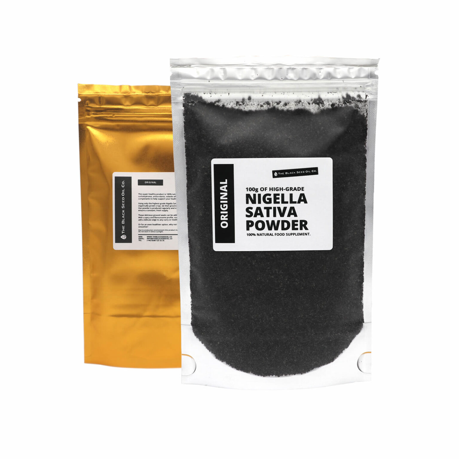 Ground Nigella Sativa Seeds (Powder) 100g The Black Seed Oil Company