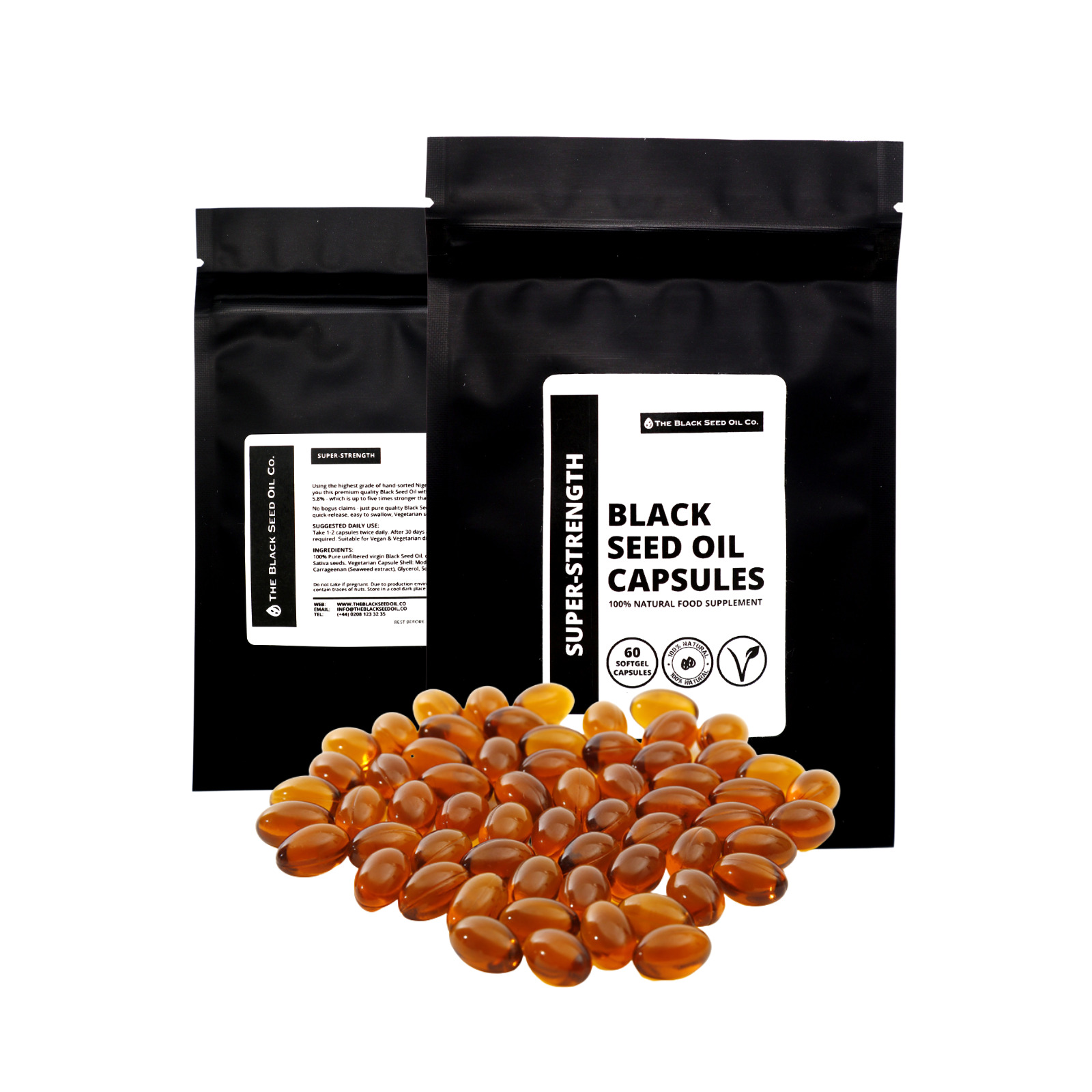thumbnail image 2 of Nature's Peak Black Seed Oil 1000mg Softgels – Extra Strength Nigella Sativa For Immune Support, Healthy Hair, Skin & Nails, 60 Or 120 Count 2 of 5