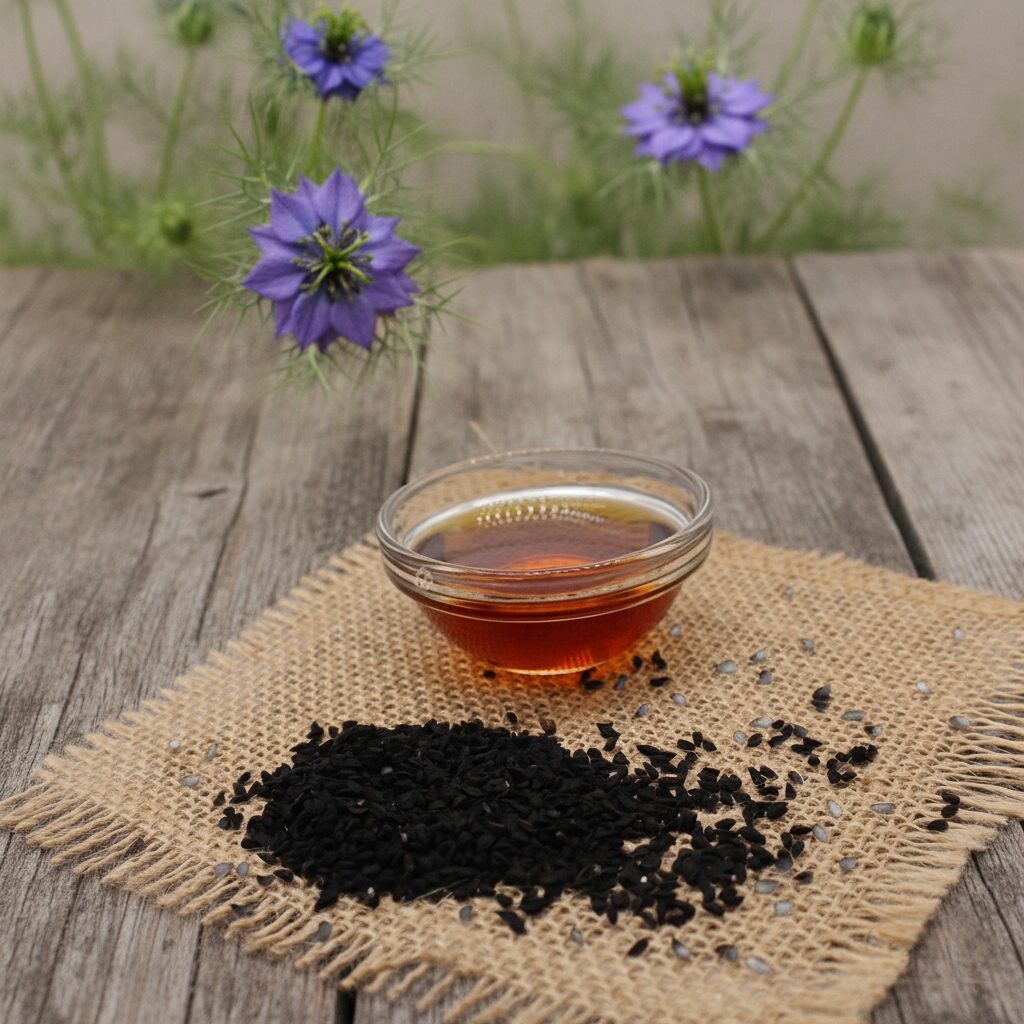 Bottle of Super-Strength Black Seed Oil by The Black Seed Oil Co.