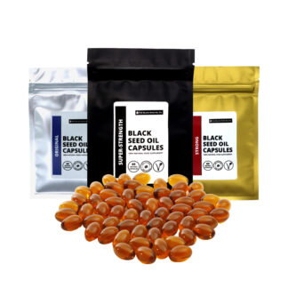 Black Seed Oil Capsules Starter Pack (180 Vegan Capsules) - Original /  Strong / Super-Strength